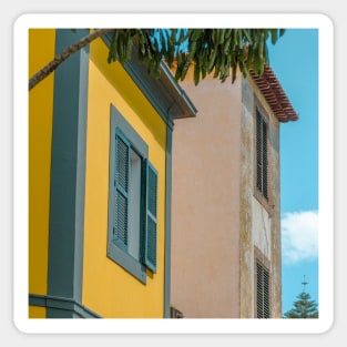 Colorful Buildings Sticker